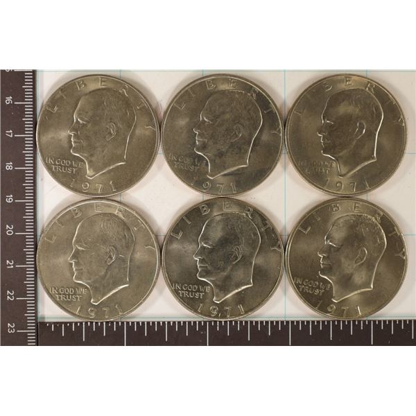 6-1971 IKE DOLLARS. UNC