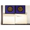 Image 2 : 2-1972 US BICENTENNIAL MEDALS WITH PAPER AND