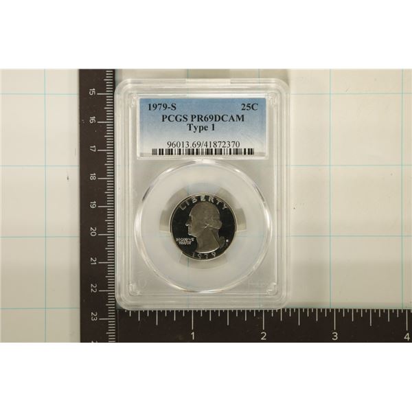 1979-S TYPE I WASHINGTON QUARTER PCGS PR69 DCAM