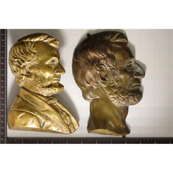 2-7" X  5" BUSTS OF ABRAHAM LINCOLN: ONE IS PRETTY