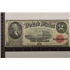Image 1 : 1917 US LARGE SIZE RED SEAL $2 BILL HORSEBLANKET