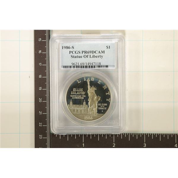 1986-S STATUE OF LIBERTY US SILVER DOLLAR PCGS