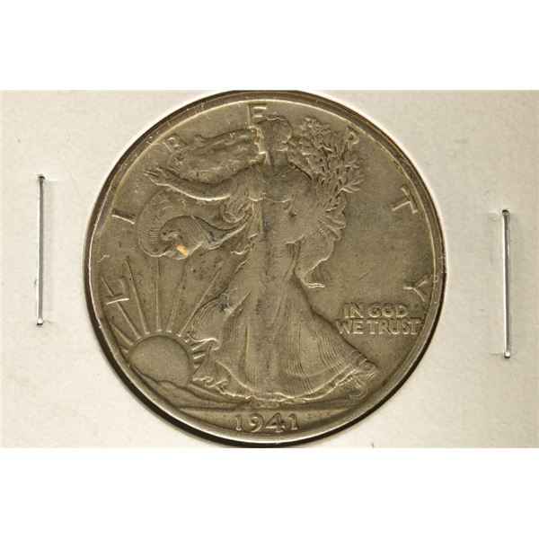 1941-S SILVER WALKING LIBERTY HALF DOLLAR