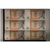 Image 1 : 6-CRISP UNC PERU 50-INTIS BILLS: 3 SETS OF 2