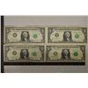 Image 1 : 4 US $1 FRN STAR NOTES: 2-1963-A & 2-2013 GREEN