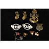10 ASSORTED U.S. MILITARY PINBACKS. 3 ARE MARKED