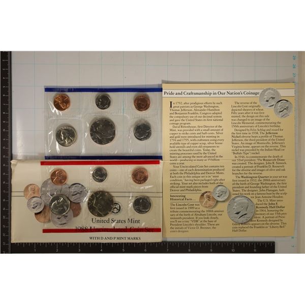 1988 US MINT SET (UNC) P/D (WITH ENVELOPE)
