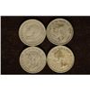 Image 2 : 1938, 44, 45 & 1958 CANADA SILVER 25 CENT COINS