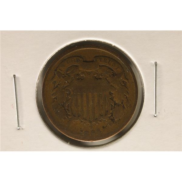 1864 US TWO CENT PIECE