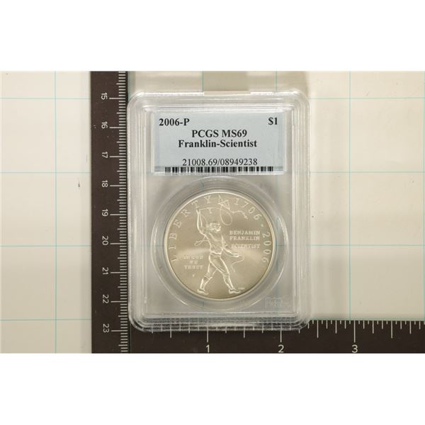 2006-P FRANKLIN -SCIENTIST US SILVER DOLLAR PCGS