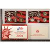 Image 1 : 2004 US SILVER PROOF SET (WITH BOX) & WITH CERT.