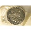 Image 1 : 1957 SILVER FRANKLIN HALF DOLLAR CHOICE PROOF 63