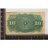 Image 2 : 1863 10 CENT  US FRACTIONAL CURRENCY WITH