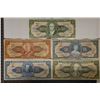 Image 1 : NICE SET OF 5-BRASIL BILLS: 10, 20, 50, 200 (CU) &