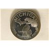 Image 1 : .46 TROY OZ. STERLING SILVER PROOF "MICHIGAN"