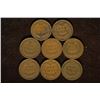 Image 2 : 8 ASSORTED INDIAN HEAD CENTS: 1891-1900