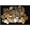 Image 1 : 28 OZ. OF FOREIGN COINS OF DIFFERENT SIZES, SHAPES