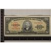 Image 1 : 1949 CUBA 20 PESO BILL WITH "ANTONIO MACEO" ON