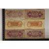 Image 2 : 6 PIECES OF IMPERIAL JAPAN 10 SEN WAR MONEY BILLS