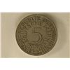 Image 1 : 1966-D GERMAN SILVER 5 MARK .2251 OZ. ASW