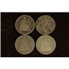 1853, 76-S, 88 &1891-S SILVER SEATED LIBERTY DIMES