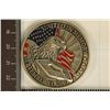 Image 1 : 1.46 OZ. SEPTEMBER 11TH, 2001 METAL ROUND. ANTIQUE