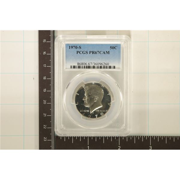 1970-S KENNEDY HALF DOLLAR PCGS PR67 DCAM