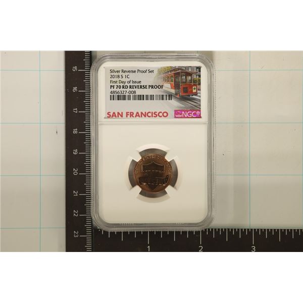 2018-S LINCOLN CENT NGC PF70 RD REVERSE PROOF