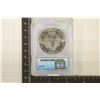 Image 2 : 1987 AMERICAN SILVER EAGLE ICG MS70 1 OZ. SILVER