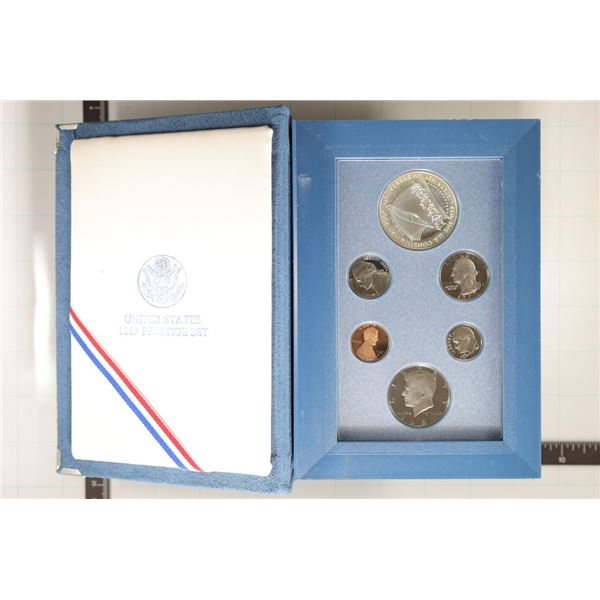 1987 US PRESTIGE PROOF SET WITH BOX AND