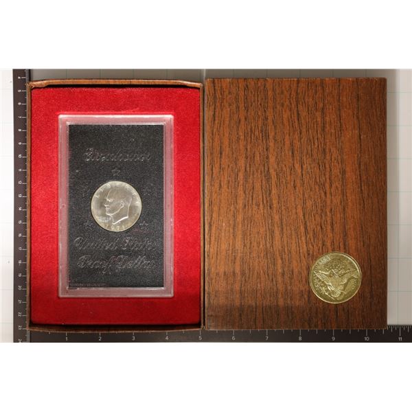 1971-S PROOF IKE SILVER DOLLAR (BROWN PACK)
