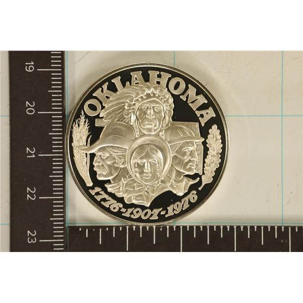 1.06 TROY OZ. PROOF STERLING SILVER "OKLAHOMA"
