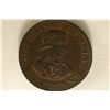Image 1 : 1700'S  LONDON & MIDDLESEX HALF PENNY  CONDER