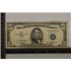 Image 1 : 1953-A US $5 STAR NOTE SILVER CERTIFICATE, SOME