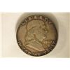 Image 1 : 1962 SILVER FRANKLIN HALF DOLLAR, TONED