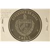 Image 2 : 1982 CUBA 1 PESO UNC COIN "ERNEST HEMINGWAY"
