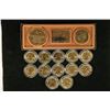Image 2 : 2 GOLD ELECTROPLATED US COIN SETS: 1980-P JFK