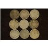 Image 1 : 9 CANADA SILVER 10 CENT COINS: 1902, 1909, 1910,
