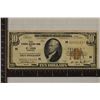 Image 1 : 1929 TYPE 2 US $10 NATIONAL CURRENCY OF ST. LOUIS