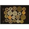 Image 1 : 20 ASSORTED METAL TRANSPORTATION TOKENS: METRO