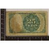 Image 2 : SERIES 1874 US 25 CENT FRACTIONAL CURRENCY