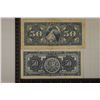 Image 2 : 2 PERU BILLS: 1947-50 SOLES & 1954-50 SOLES