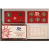 Image 2 : KEY DATE SILVER 1999 US PROOF SET (WITH BOX) &