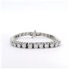 Image 1 : 11.98 ctw Diamond Tennis Bracelet - 14KT White Gold
