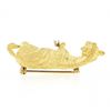 Image 6 : Craig Drake 18K Yellow Gold Ruby & Diamond Detailed Textured Zebra Brooch Pin