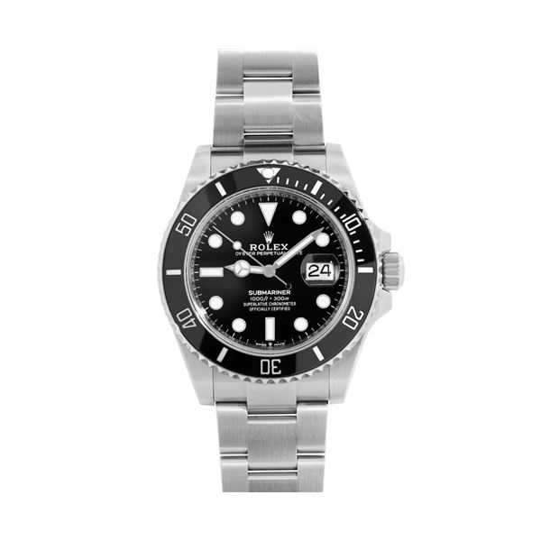 Rolex Mens Stainless Steel 41MM Submariner With Box And Card