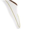 Image 2 : Classic Italian 14K Yellow Gold 26" 1.3mm Thin Petite Long Rope Chain Necklace