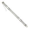 Image 8 : FANCY Antique Art Deco Platinum 6.03 ctw Diamond & Black Onyx 10.9mm Line Bracel
