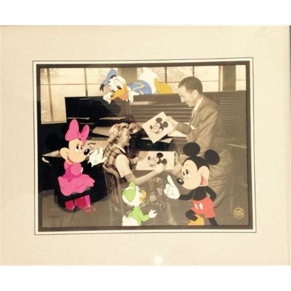 Walt at the Ink & Paint Departrment by DISNEY