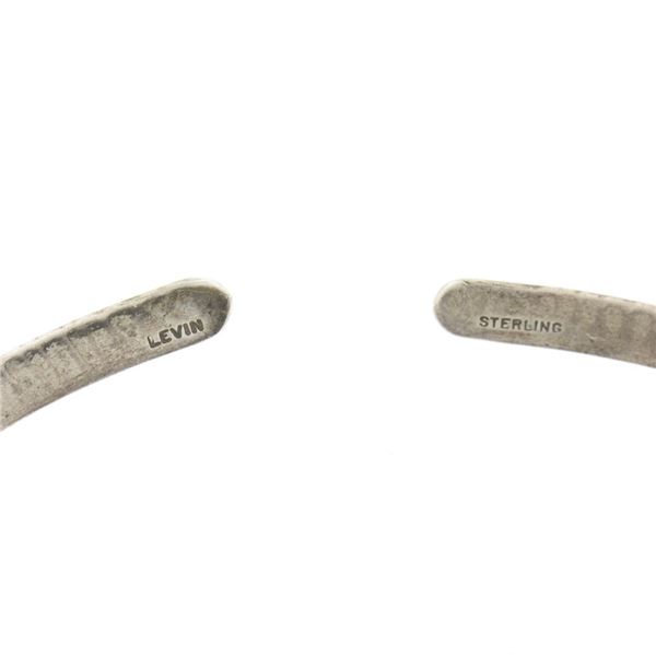 Ed Levin Vintage Sterling Silver Plain Handmade Choker Collar Cuff Necklace